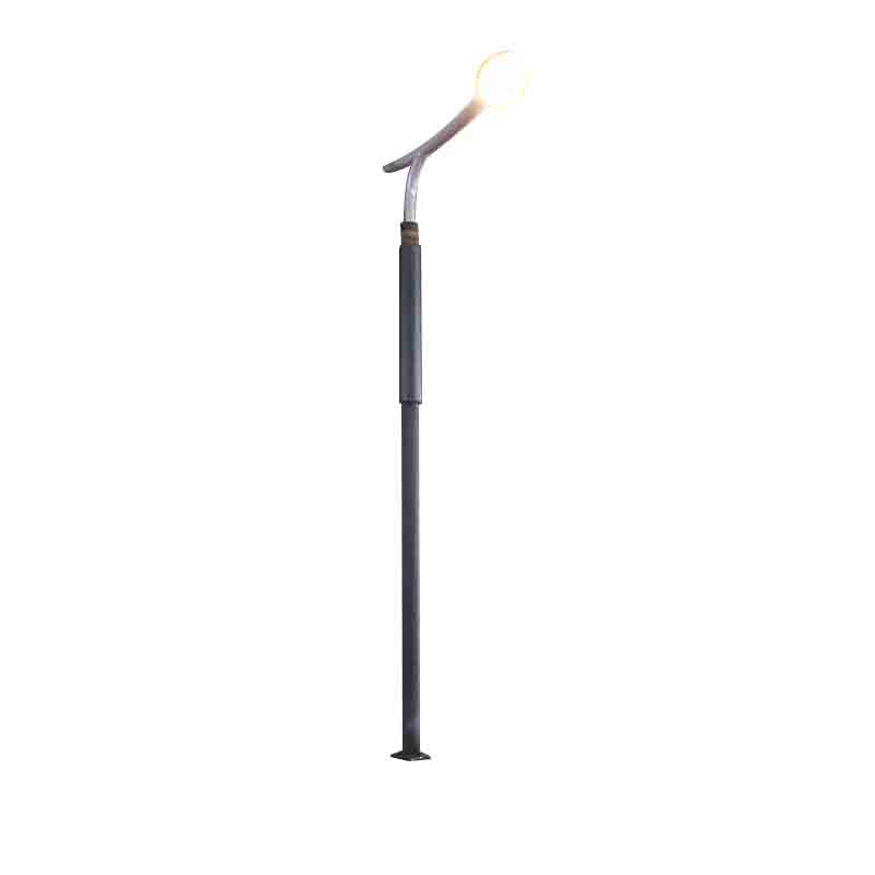 Cột năng lượng mặt trời hình trụ DDK-SSPL-2002 có đầu đèn