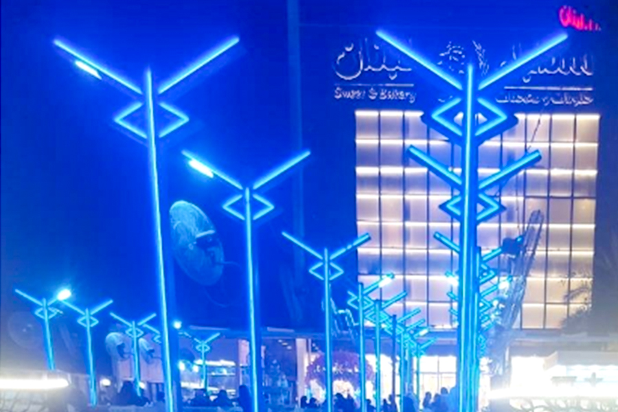 Cột đèn định hình nhôm Iraq